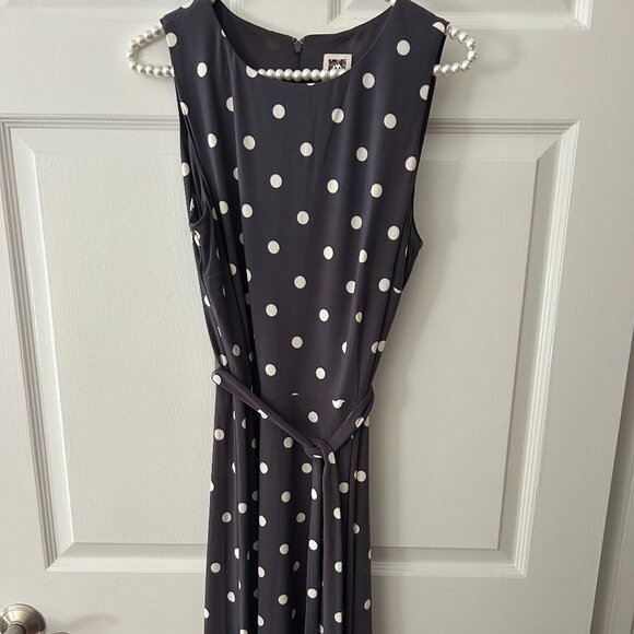 Grey Polka Dot Dress - Picture 1 of 5